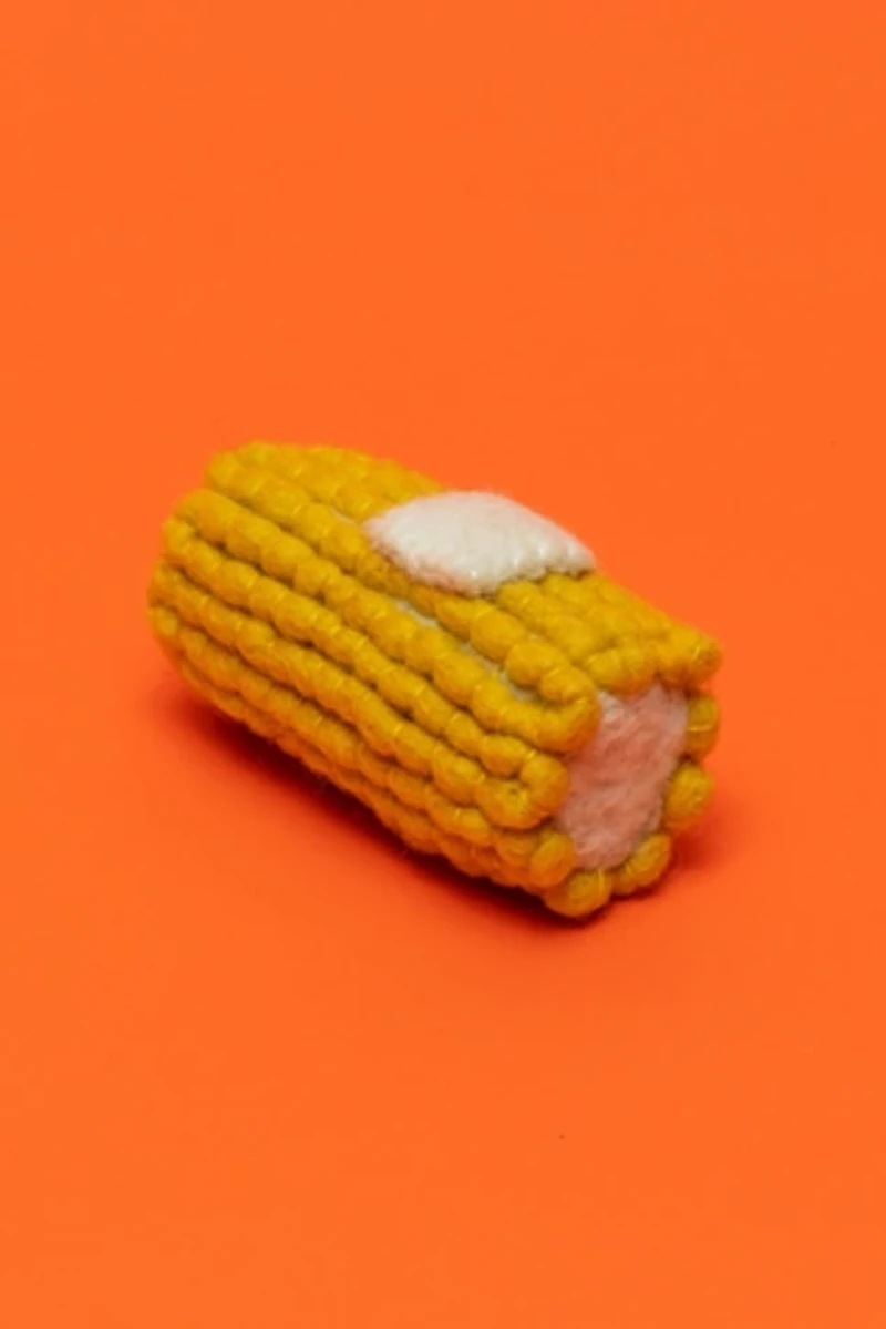 Ware of the Dog Wool Corn Dog Toy