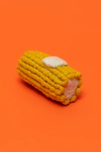 Ware of the Dog Wool Corn Dog Toy