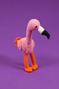 Ware of the Dog Hand Crochet Flamingo