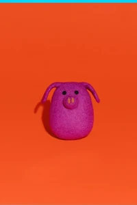 Ware of the Dog Wool Pig Toy