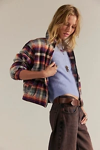 We The Free Birdie Flannel Track Jacket