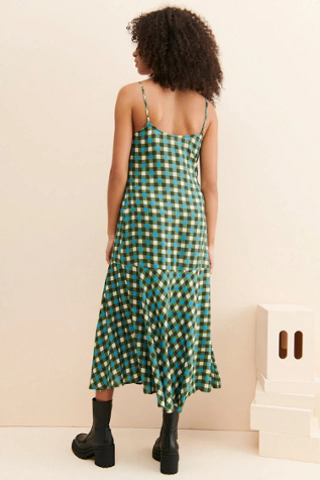 brandy melville green plaid dress Arianna Gingham