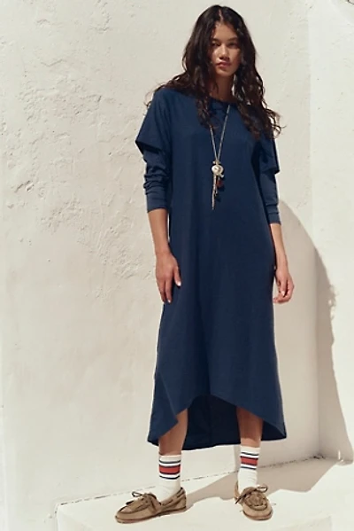 machu barrel midi dress Free People Machu Barrel Midi Dress - Frost
