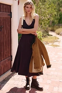 Cecelia Solid Midi Dress
