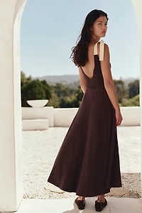 Cecelia Solid Midi Dress