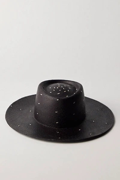 Eleganica Tropical Noche Panama Wide Brim Hat