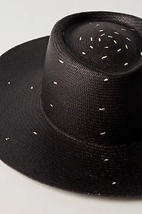 Eleganica Tropical Noche Panama Wide Brim Hat