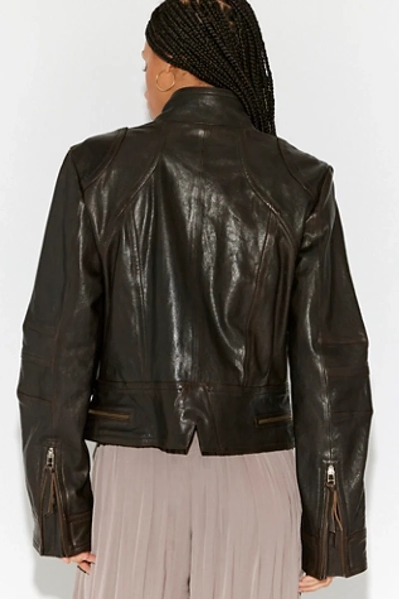We The Free Circe Leather Jacket