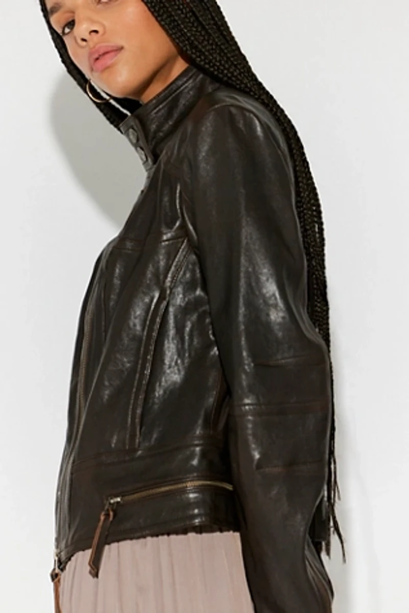 We The Free Circe Leather Jacket