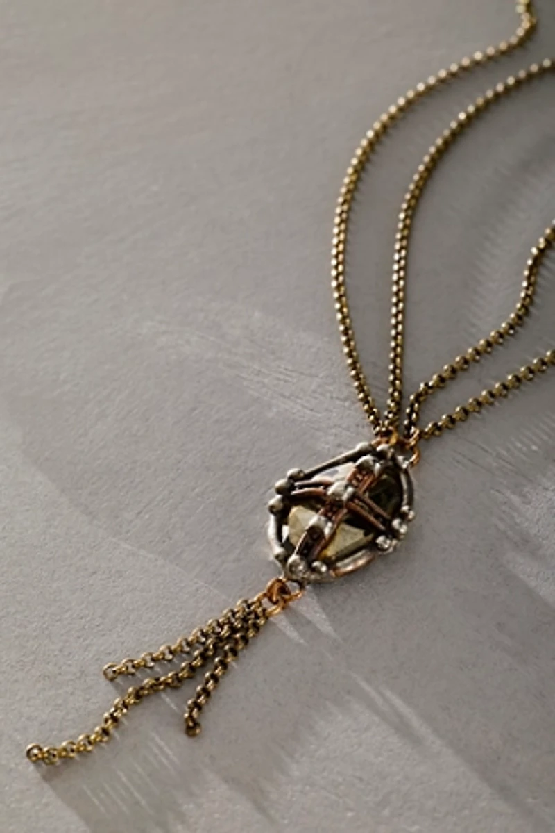 Mikal Winn Caged Stone Necklace