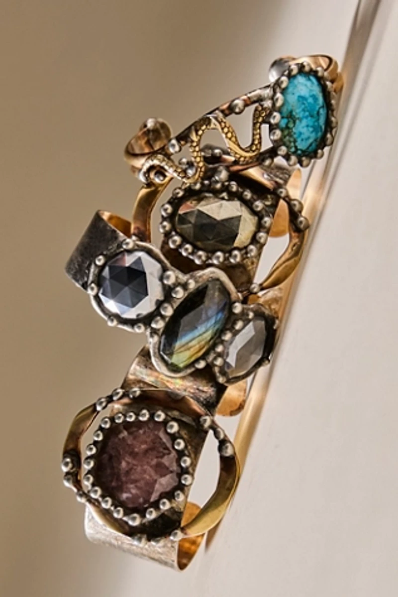 Mikal Winn Triple Stone Cuff