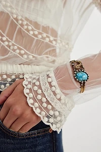 Mikal Winn Snake & Stone Cuff