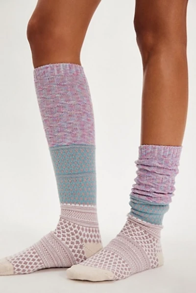 Tonal Marled Knee-High Socks