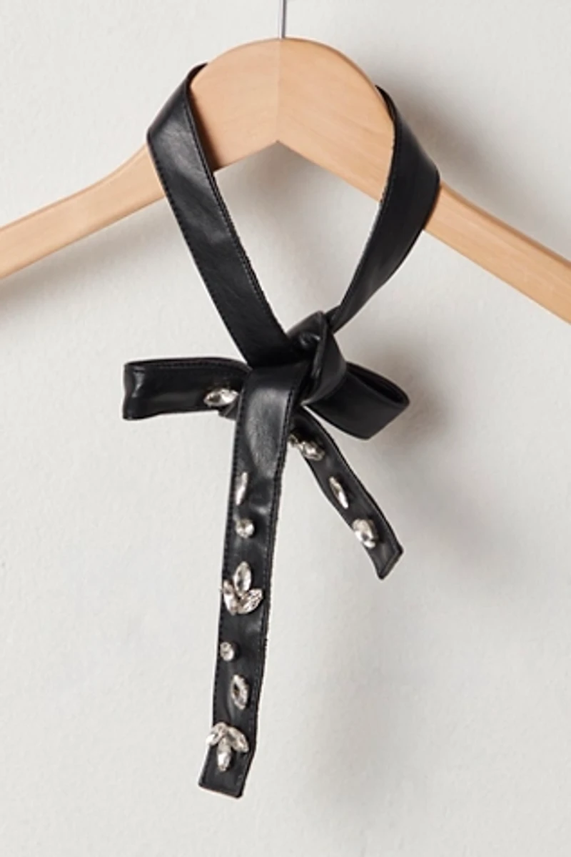 Nigel Preston Faux Leather Scarf