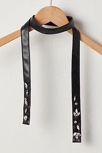 Nigel Preston Faux Leather Scarf