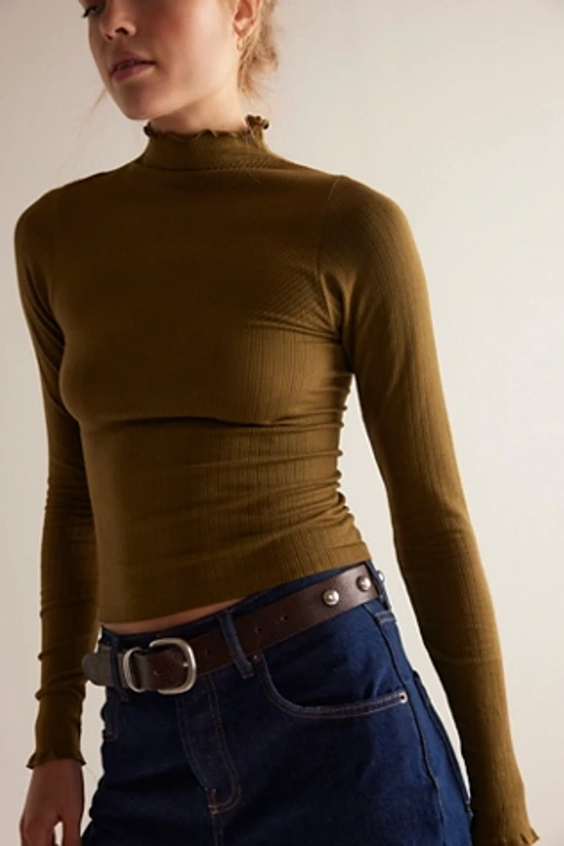 So Soft Seamless Mock Neck