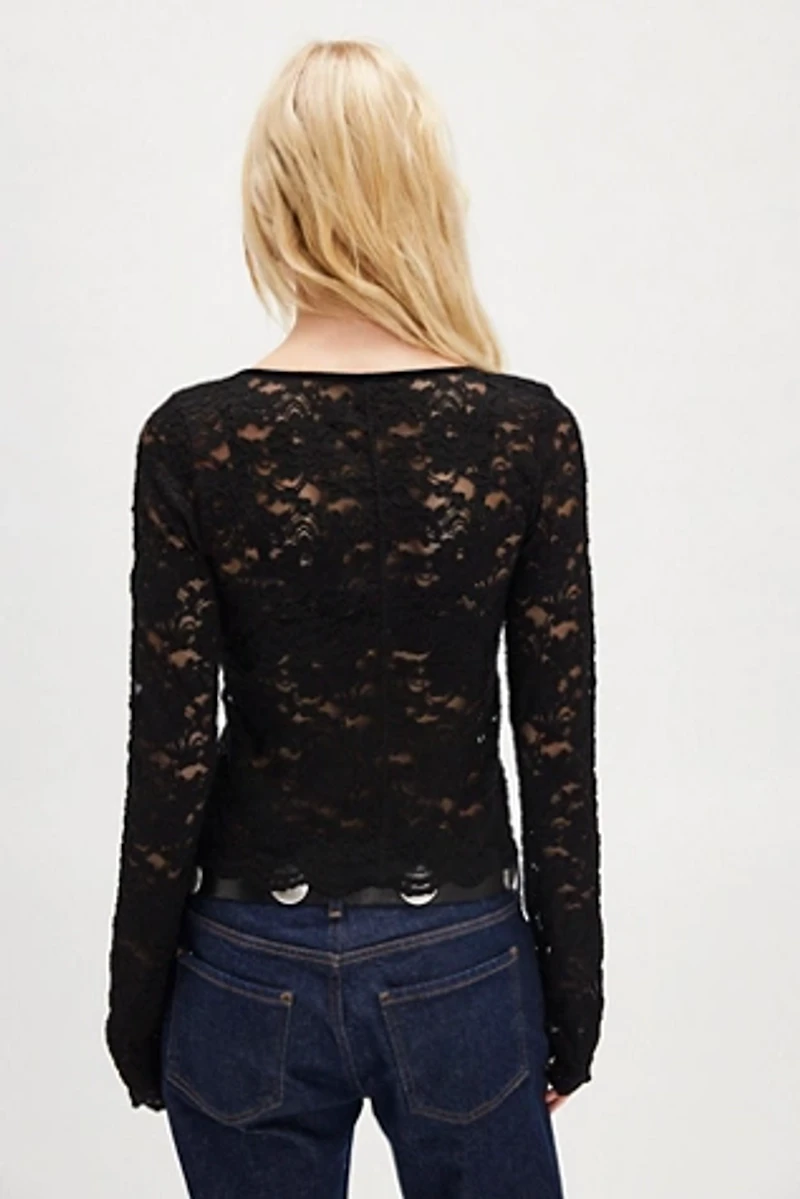 Kira Lace Long Sleeve Top