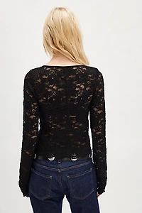 Kira Lace Long Sleeve Top