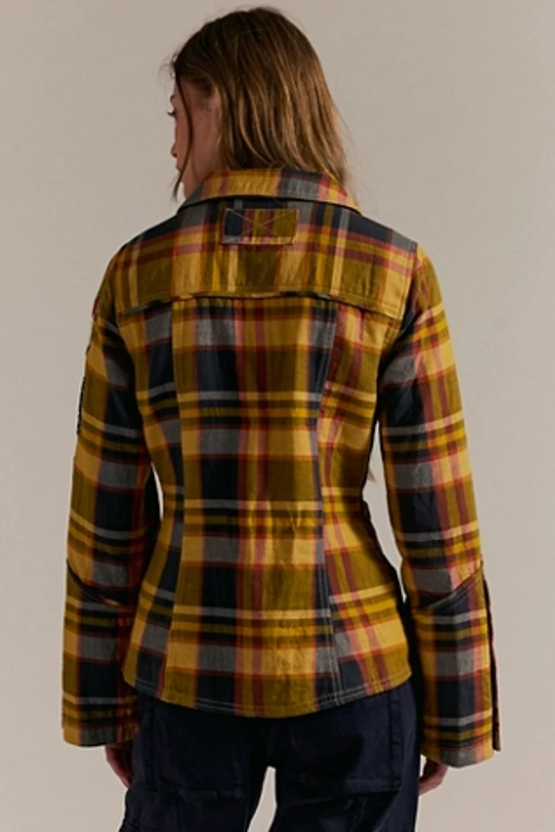 We The Free Club Plaid Top