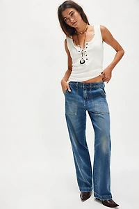 AMO Easy Army Slouch Boyfriend Jeans