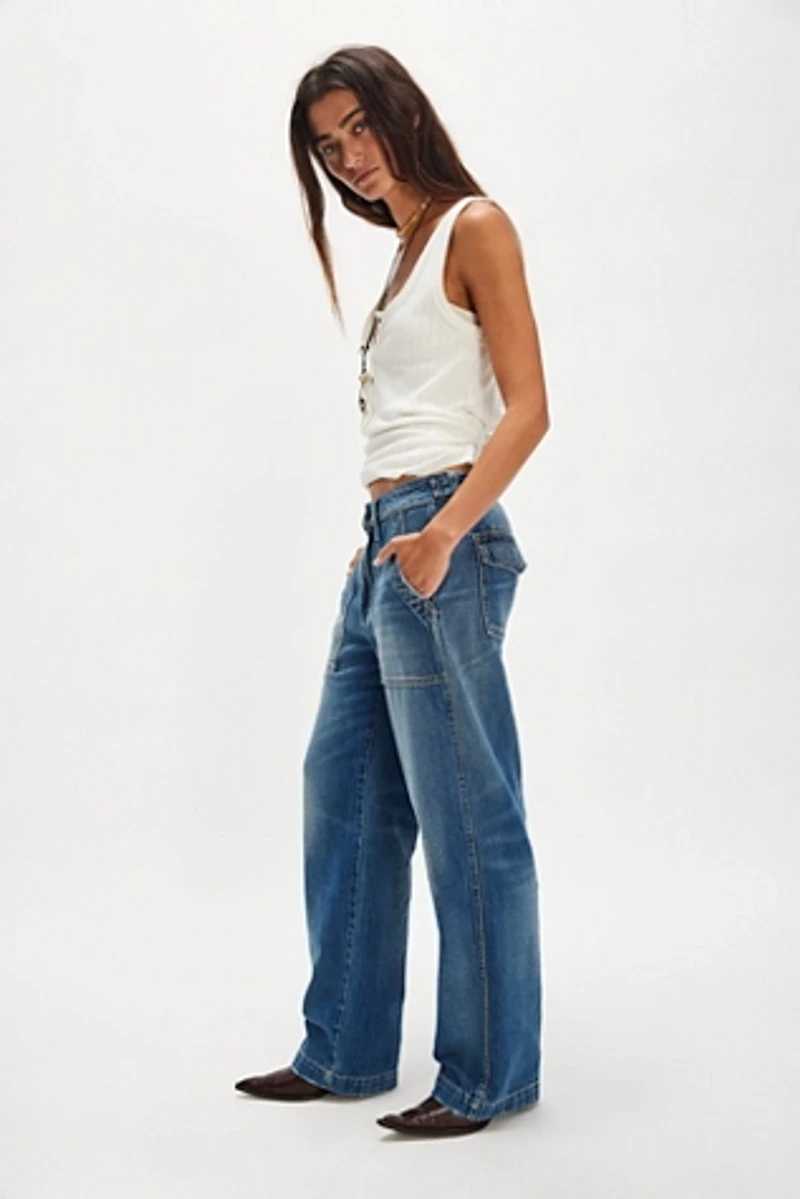 AMO Easy Army Slouch Boyfriend Jeans