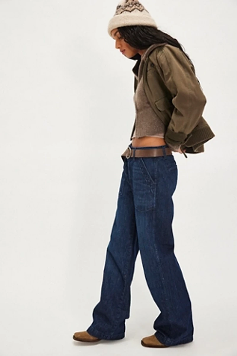 AMO Greta High-Rise Wide-Leg Trousers