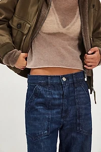 AMO Greta High-Rise Wide-Leg Trousers