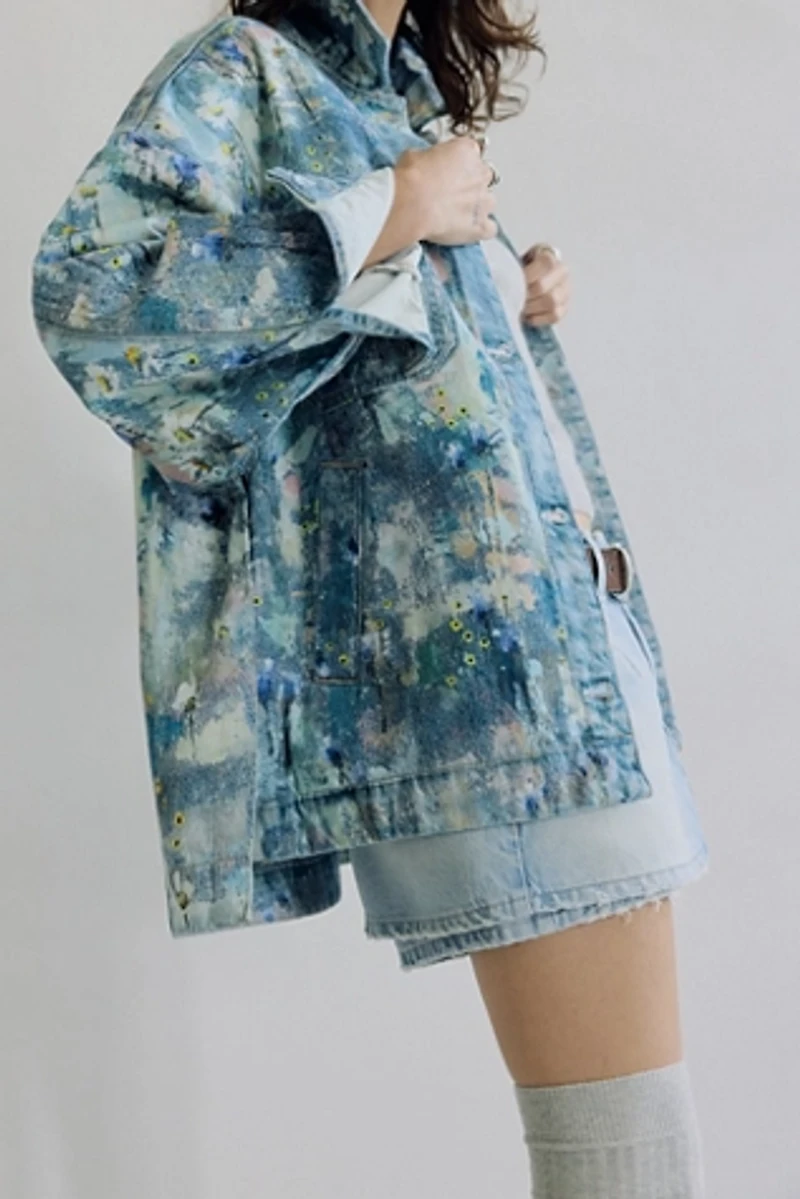 We The Free Madison City Illusions Denim Jacket