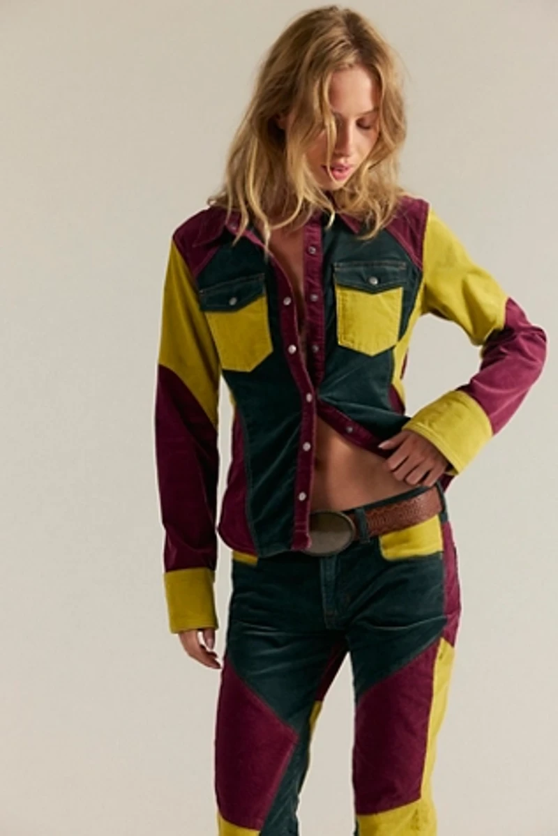 We The Free On Your Side Patched Cord Button Down