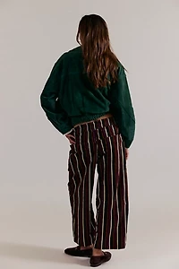 We The Free Easy Peasy Printed Pull-On Cord Jeans