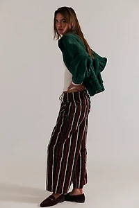 We The Free Easy Peasy Printed Pull-On Cord Jeans