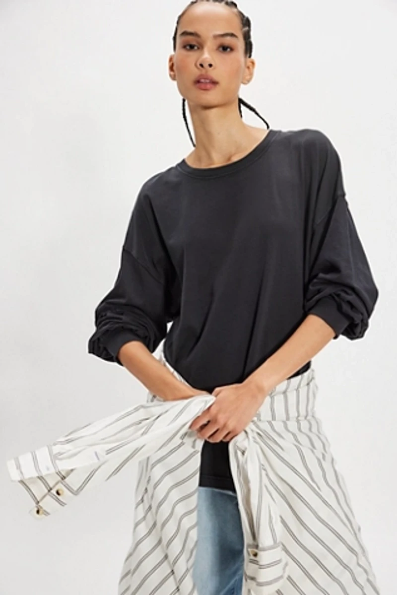 We The Free Perfect Oversized Long Sleeve Top