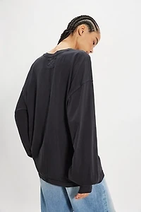 We The Free Perfect Oversized Long Sleeve Top