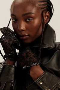 Gigi Lace Ruffle Gloves