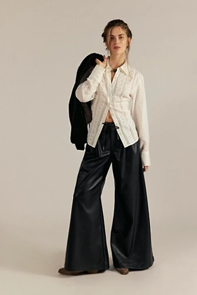 Julien Wide Leg Vegan Leather Pants