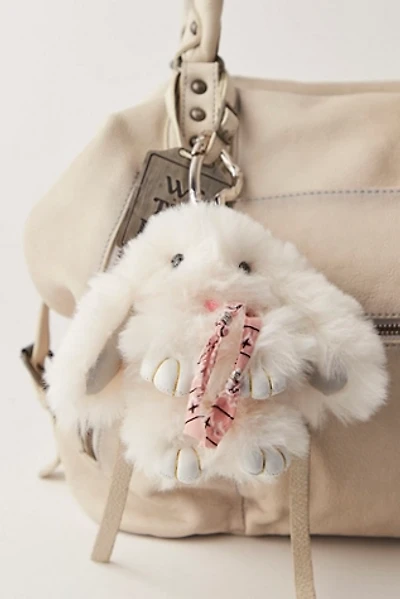 Fluffy Rabbit Bag Charm