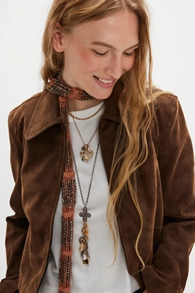 Damsel Metallic Wrap Belt