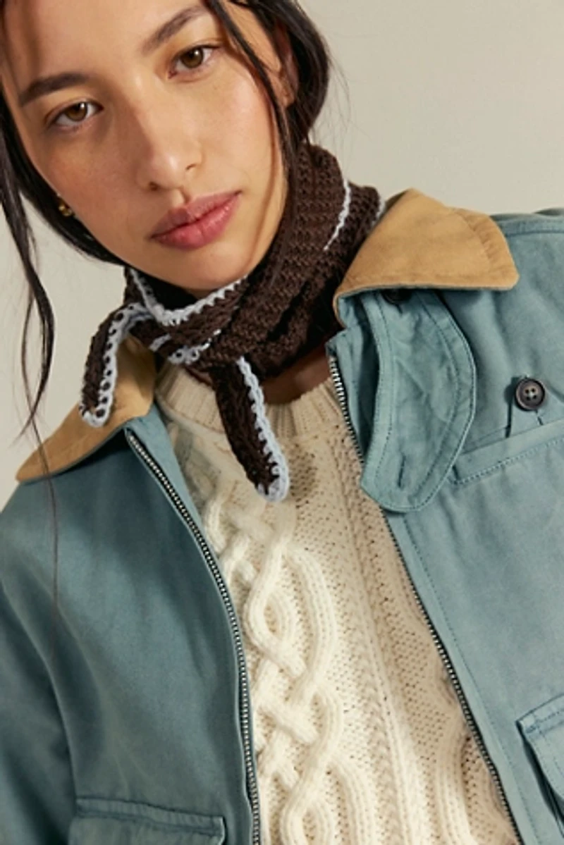 Edith Hand-Crocheted Bandana