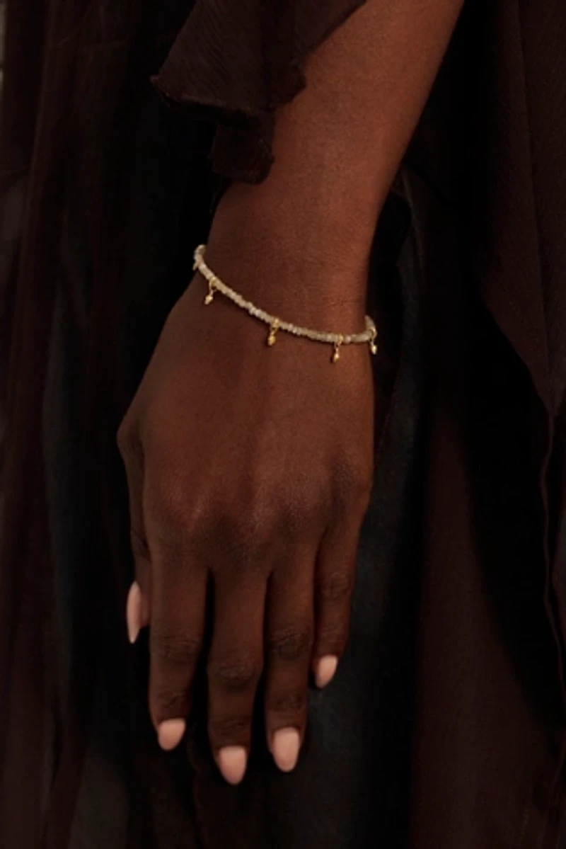 Robindira Unsworth Moonstone Beaded Bracelet