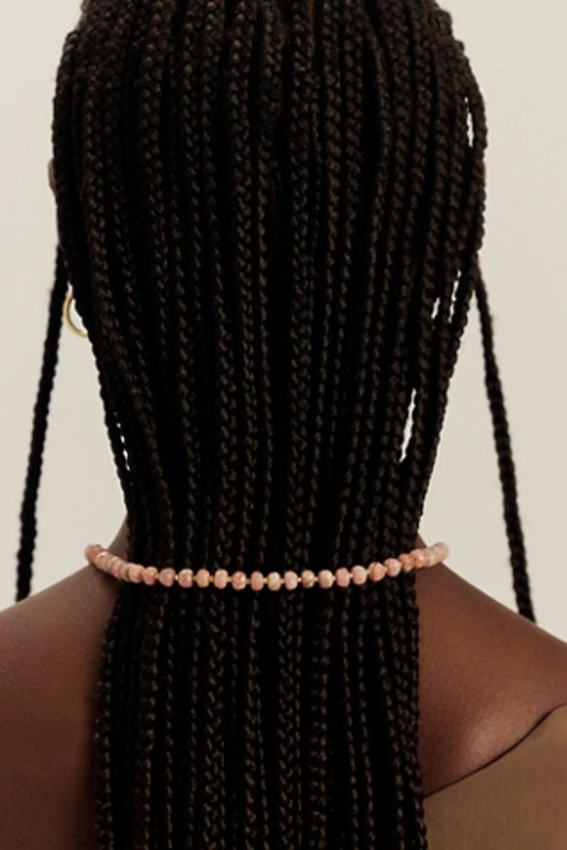 Robindira Unsworth Pink Opal Beaded Necklace