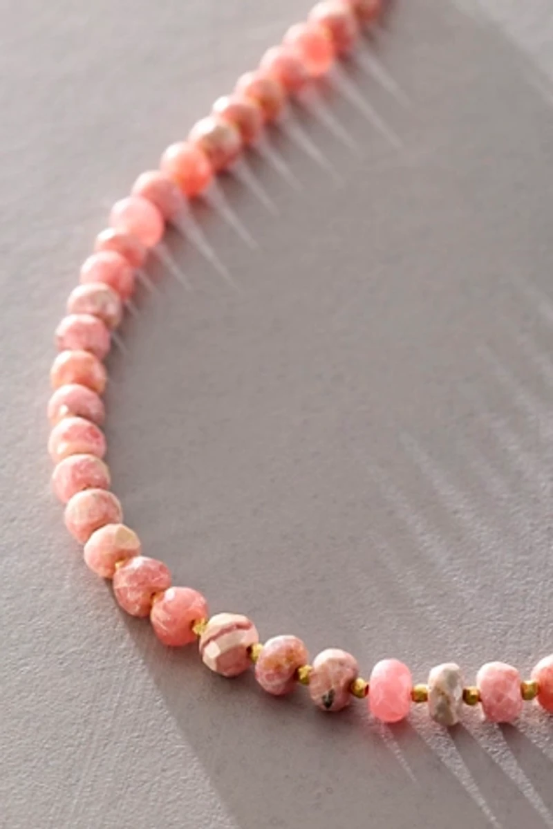 Robindira Unsworth Pink Opal Beaded Necklace