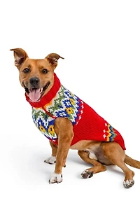 Chilly Dog Holiday Fairisle Sweater