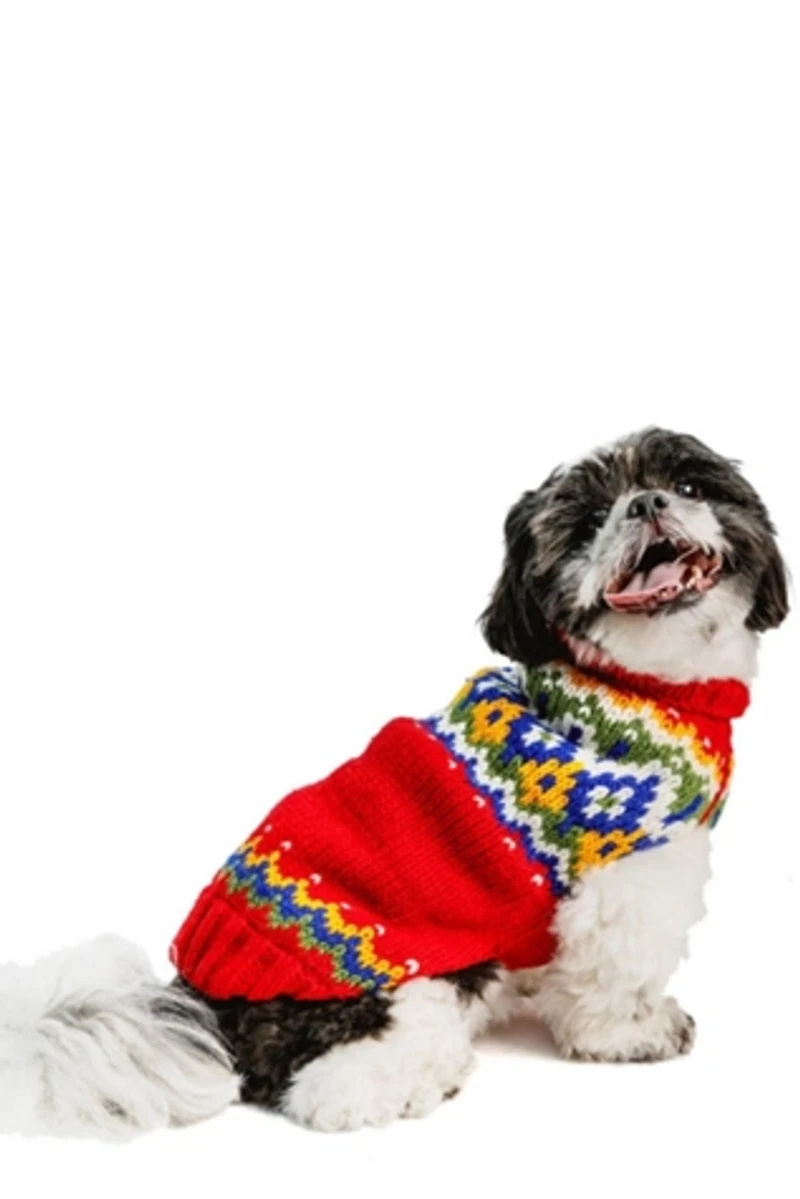 Chilly Dog Holiday Fairisle Sweater