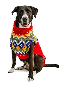 Chilly Dog Holiday Fairisle Sweater
