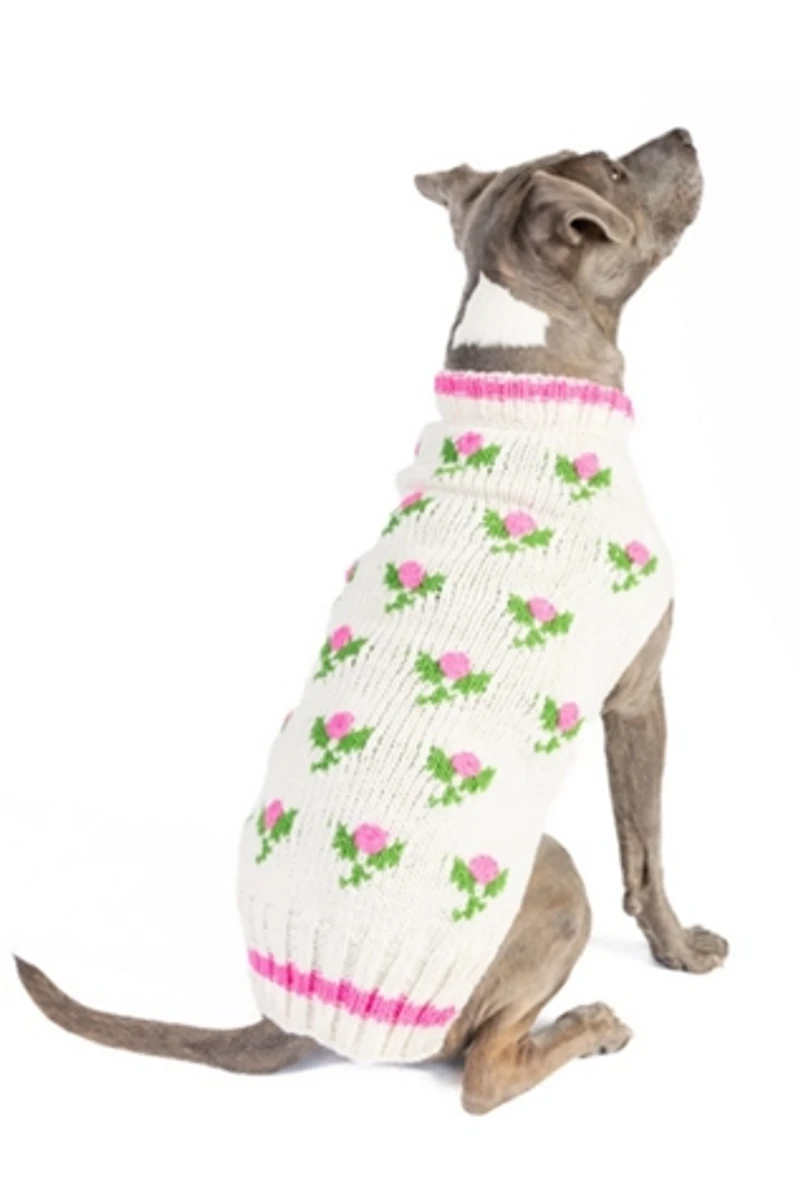 Chilly Dog Rose Bud Sweater