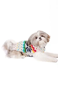 Chilly Dog Rainbow Snowflake Sweater