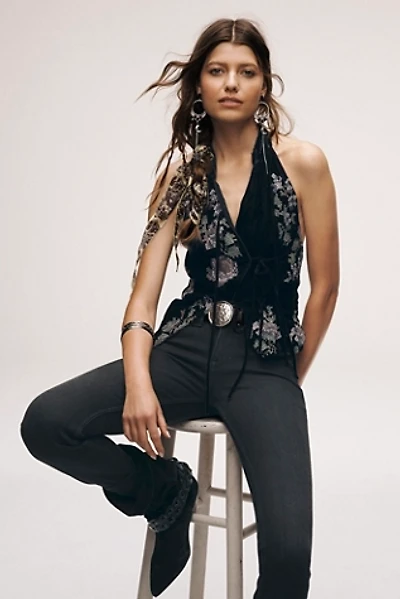 Violet Embroidered Vest