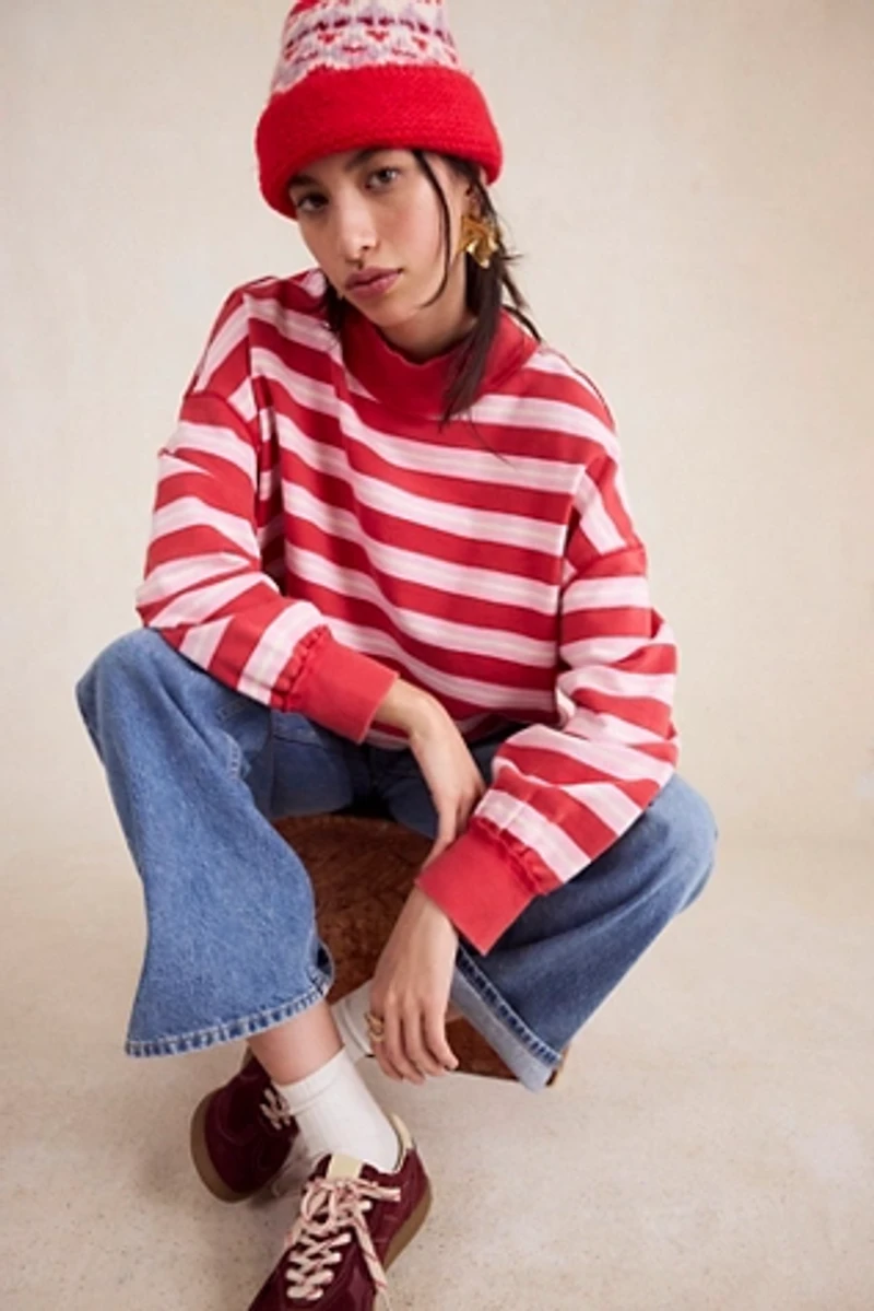 Palm Springs Striped Pullover