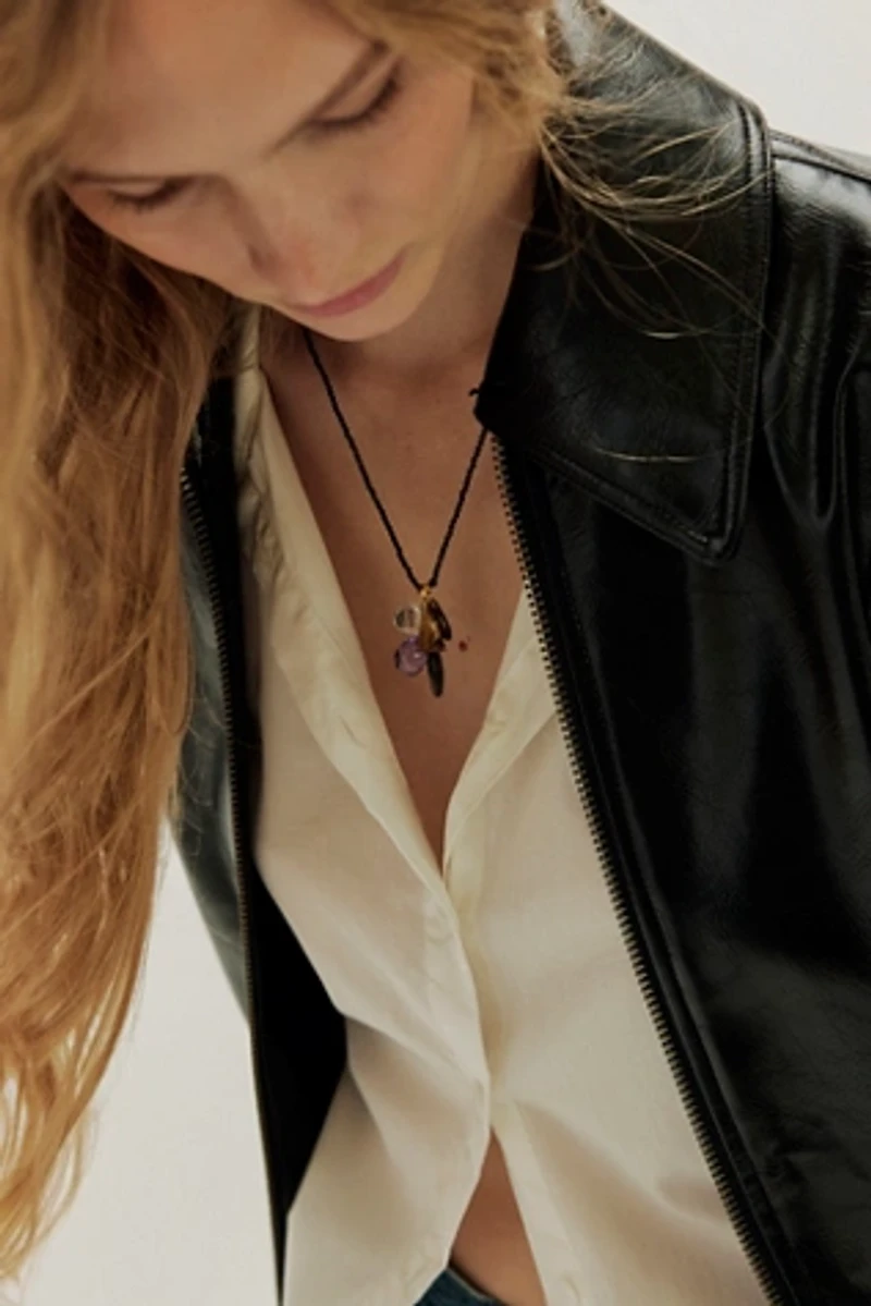 Chan Luu Beaded Cluster Necklace