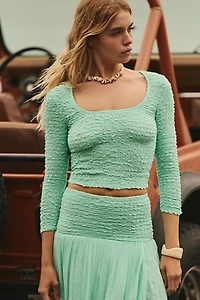 Pucker Me Up Midi Skirt Set